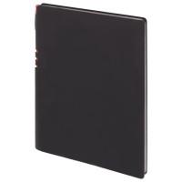 BRAUBERG Бизнес-тетрадь "Vivella", А4-, 220x265 мм, клетка, 96 листов, ручка, цвет обложки черный