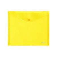 Hatber Папка-конверт на кнопке, А5, 180 мкм, желтая