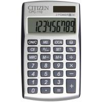 CITIZEN Калькулятор карманный CPC-110, 10 разрядов, серый