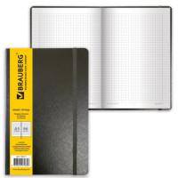 BRAUBERG Бизнес-блокнот "Select", А5, 96 листов, клетка, цвет обложки черный