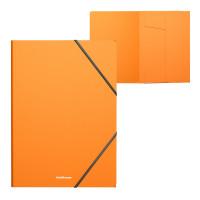 ErichKrause Папка на резинках пластиковая "Neon", А4, оранжевая
