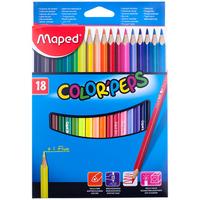 Maped Цветные карандаши "Color Peps", трехгранные, 18 цветов