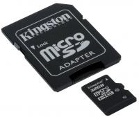 Kingston microSDHC 32Gb Class 10 + adapter