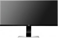 AOC Монитор 34&quot; U3477PQU черный серебристый IPS 3440x1440 320 cd/m^2 5 ms HDMI DVI DisplayPort VGA Аудио USB