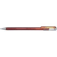Pentel Ручка гелевая "Hibrid Dual Metallic", 0,55 мм, оранжевый/желтый