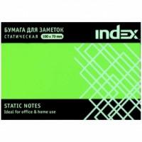 Index Бумага для заметок статическая, маркерная, 7x10 см, зеленая, 100 листов