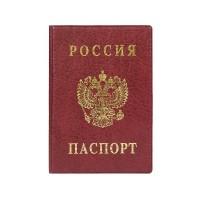 ДПС Обложка для паспорта &quot;Россия&quot;, 134х188 мм, бордовый