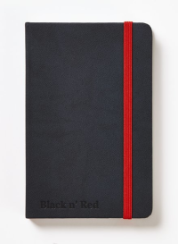 Oxford University Press Блокнот "Black 'n' Red", A6, линейка, 72 листов, фиксирующаяся резинка, карман, твердая обложка, арт. 400033672