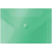OfficeSpace Папка-конверт на кнопке "OfficeSpace", А7, 150 мкм, зеленая