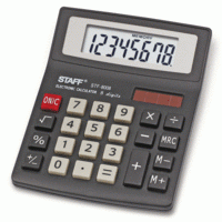 Staff Калькулятор настольный "STF-8008", 8 разрядов