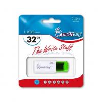 Smartbuy USB2.0 Smart Buy Click 32Гб, Зеленый, пластик, USB 2.0