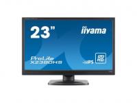 iiYama Монитор 23&quot; X2380HS-B1 черный UH-IPS 1920x1080 250 cd/m^2 5 ms VGA DVI HDMI Аудио FireWire