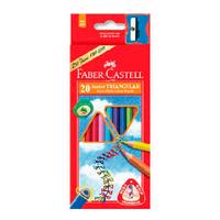 Faber-Castell Карандаши цветные "Junior Grip" + точилка, 20 цветов