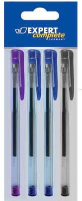Expert complete Ручка гелевая "G11", 0,5 мм, две синии, чёрная, красная, 4 штуки