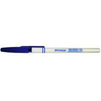 Sponsor Ручка шариковая &quot;Sponsor&quot;, 0.7 мм, белый непрозрачный корпус, синяя