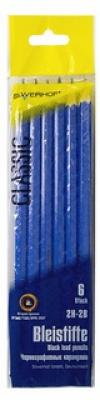 Silwerhof Набор карандашей чернографитных "Zeichner" (2H-2B), 6 штук