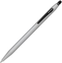 Cross Ручка-роллер без колпачка с тонким стержнем "Click", цвет - серебристый матовый