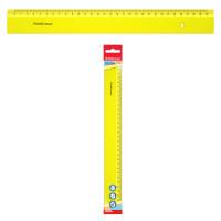 ErichKrause Линейка пластиковая "Neon", 30 см, желтая