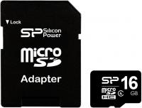 Silicon Power micro SDHC 16Гб class 4 + адаптер