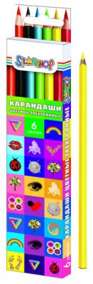 Silwerhof Карандаши цветные "Emotions", трехгранные, 6 цветов