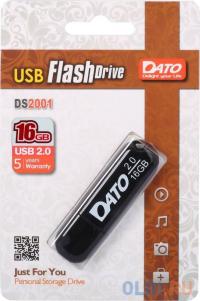 Dato Флешка 16Gb DS2001-16G USB 2.0 черный