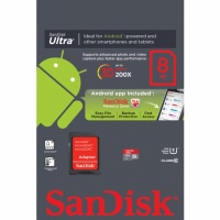 Sandisk Android microSDHC 8GB Class 10 + адаптер
