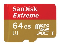 Sandisk MicroSD 64GB Class 10 UHS-I Extreme SD адаптер