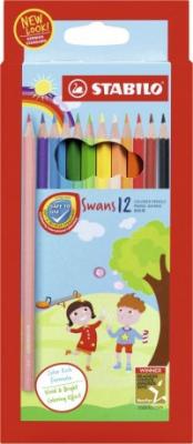 STABILO Набор цветных карандашей "Swans", 12 цветов