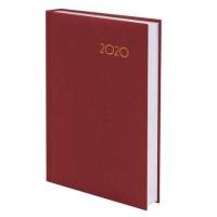BRAUBERG Ежедневник датированный на 2020 год "Select", А5, 168 листов, цвет обложки красный