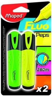 Maped Маркеры текстовыделители "Fluo Pep's", 2 штуки