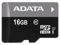 ADATA Карта памяти Micro SDHC 16Gb Class 10 AUSDH16GUICL10-RA1 + адаптер SD