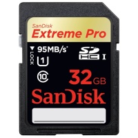 Sandisk SecureDigital 32Gb  Extreme Pro SDHC UHS-I U1 CL10 (SDSDXPA-032G-X46)