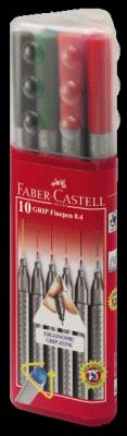 Faber-Castell Ручка капиллярная "Grip", 0,4 мм, 10 штук