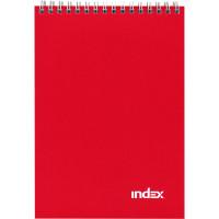 Index Набор блокнотов "Office classic", А5, 60 листов, клетка, цвет обложки красный, 4 штуки