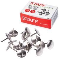 Staff Кнопки канцелярские металлические никелированные, 10 мм, 50 штук