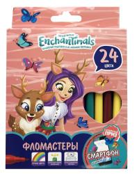 Mattel (Маттел) Фломастеры Mattel "Enchantimals", 24 цвета