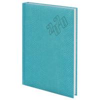 BRAUBERG Ежедневник датированный на 2020 год &quot;Rainbow Croc&quot;, А5, 168 листов, цвет обложки бирюзовый