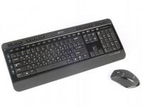 JET.A Комплект клавиатура + мышь SlimLine KM5 W USB Black