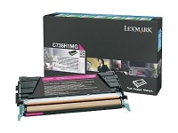 Lexmark C736, X736, X738 Magenta High Yield Return Program Toner Cartridge