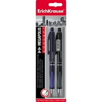 ErichKrause Ручка шариковая автоматическая "Megapolis Concept", синяя + черная