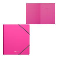 ErichKrause Папка на резинках пластиковая "Neon", A5+, розовая