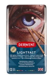Derwent Цветные карандаши "Lighfast", на масляной основе, 12 цветов