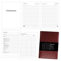 Канц-Эксмо Ежедневник недатированный "Optima", А5, 136 листов, темно-коричневый