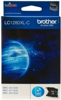 Brother Картридж LC-1280XLC для MFCJ5910 6510 6910 1200с голубой LC1280XLC