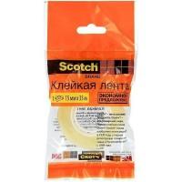 3M Лента канцелярская "Scotch эконом", прозрачная, 15 мм х 33 метра