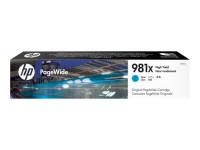 HP Картридж Hewlett Packard (HP) "981X Cyan Original PageWide Cartridge L0R09A", голубой