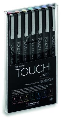 Touch Набор линеров Line rBrush, цвет: цветные, 7 штук