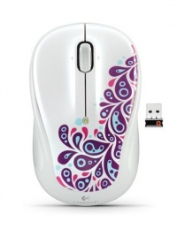 Logitech M325 Wireless White Paisley