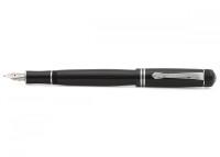 Kaweco Ручка перьевая "DIA2", чёрная, хром, синие чернила, F 0,7 мм