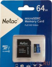 Netac Карта памяти microSDXC 64Gb P500 NT02P500STN-064G-R